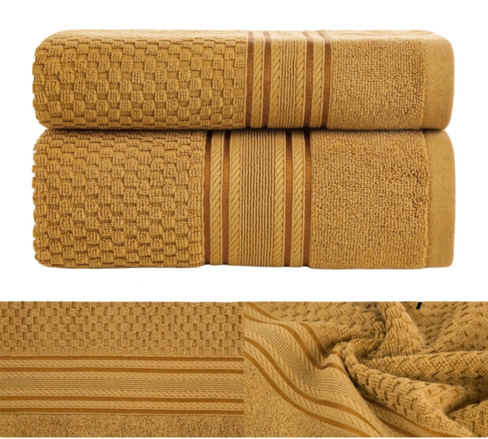 set_bavlnenych_uterakov_medovo_zltej_farby